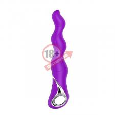 Фиолетовый изогнутый вибратор NAGHI NO.18 RECHARGEABLE 3 MOTOR VIBE - 15 см.