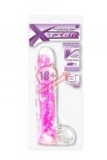 Розовый гелевый фаллоимитатор EXCELLENT POWER X TIER DUO DENSITY - 20 см.