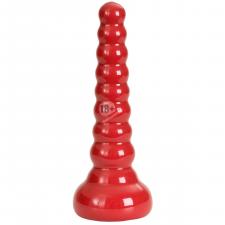 Ребристая анальная втулка Red Boy Anal Wand Butt Plug - 21,3 см.
