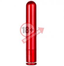Красный гладкий вибратор METALLIX PETIT CORONA SMOOTH VIBRATOR - 11,5 см.